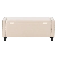 CorLiving Boston Storage Fabric Ottoman