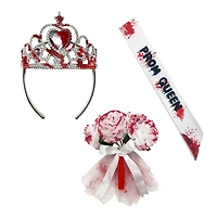Bloody Prom Queen Dress-Up Kit Halloween Costume Accessory for Adults and Teens, by Way to Celebrate, Bloody Prom Queen Dress-Up Kit