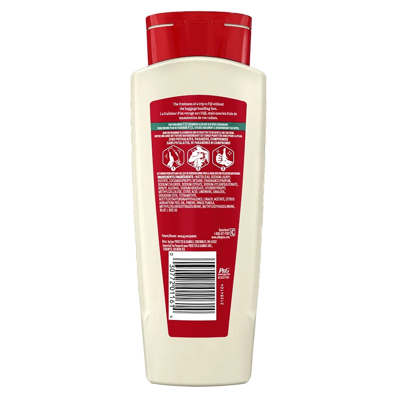Old Spice Men's Body Wash Fiji with Palm Tree, 532 mL