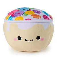 Cheeky Chonks Cheeky Os Reversible Plush, Food Plushies, Cheeky Os Plush, Plush Breakfast Cereal, Stuffed Animal Plush Toy for Ages 3 and Up, Rainbow, 4.5”