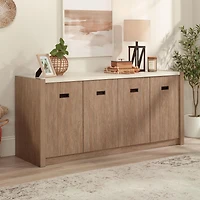 Sauder Dixon City Credenza, Brushed Oak, 432894