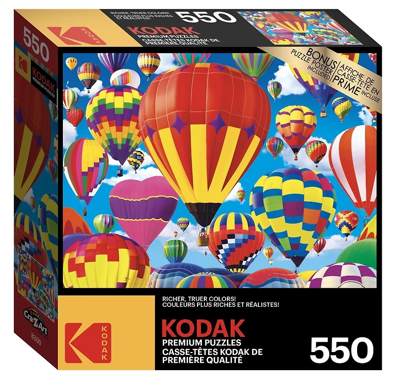Kodak 550 piece puzzle - Hot Air Balloons, Kodak Prem 550PC Puzzle