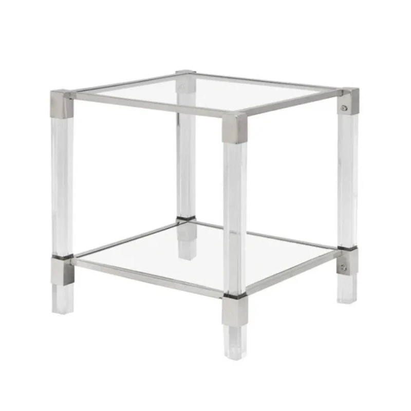 Benu Side Table in Silver