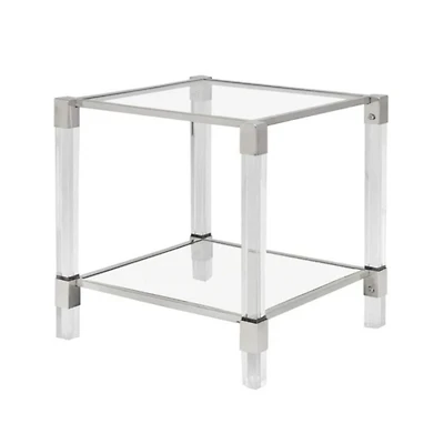 Benu Side Table in Silver