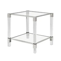 Benu Side Table in Silver