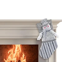 Christmas Glam Glam Snowman Stocking