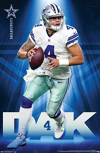 NFL Dallas Cowboys - Dak Prescott 17 Wall Poster, 22.375" x 34"