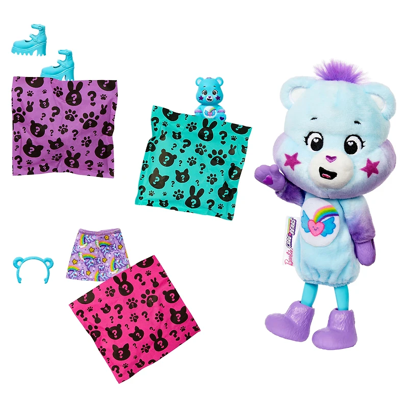 Barbie Cutie Reveal Care Bears Chelsea Small Dolls & Accessories, Series 2