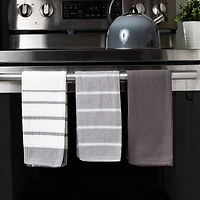 Fabstyles Fouta Lot de 3, 100% coton filé à l'anneau - Serviettes de cuisine de qualité supérieure et douce