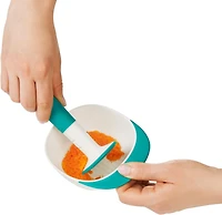 OXO Tot - Portable Food Masher - Compact and Efficient - Mashes Fruits and Veggies for Fresh Baby Food - Steep Bowl Walls - Easy to Clean - Perfect for On-the-Go - Teal - 61130700