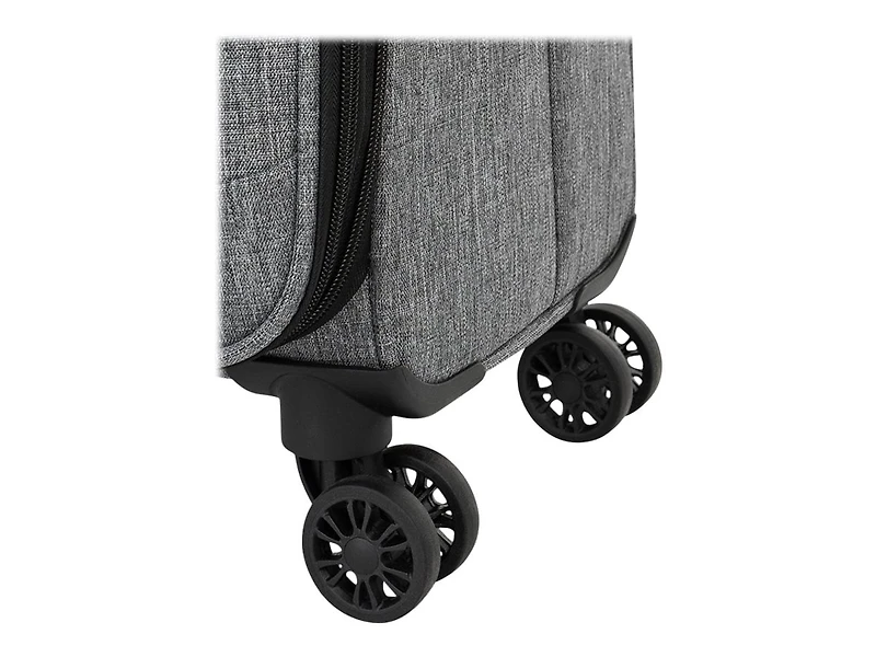 Swiss Mobility -YYZ Collection - SOFTSIDE LUGGAGE WITH DOUBLE 360-DEGREE SPINNER WHEELS - CHARCOAL
