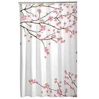 Rideau de douche en tissu décoratif avec designs botaniques Hometrends