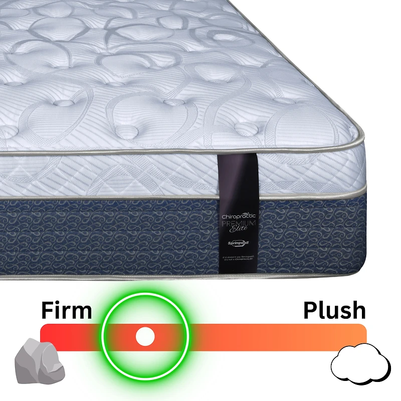 Matelas de luxe Evy à plateau euro ferme Springwall - Fabriqué au Canada - 14,5" XL - Ressorts ensachés et mousse bio