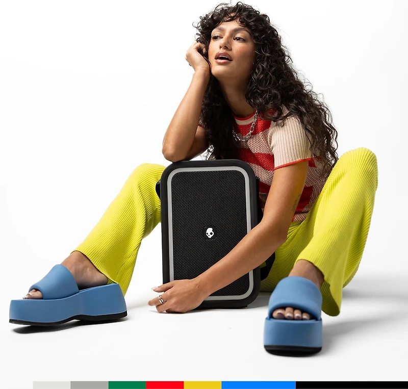 Skullcandy Stomp Haut-parleur Bluetooth – Enceinte portable sans fil étanche IPX7