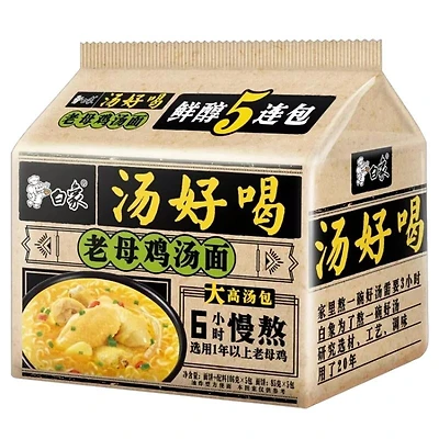 Soupe au poulet et aux nouilles Baixiang 555g