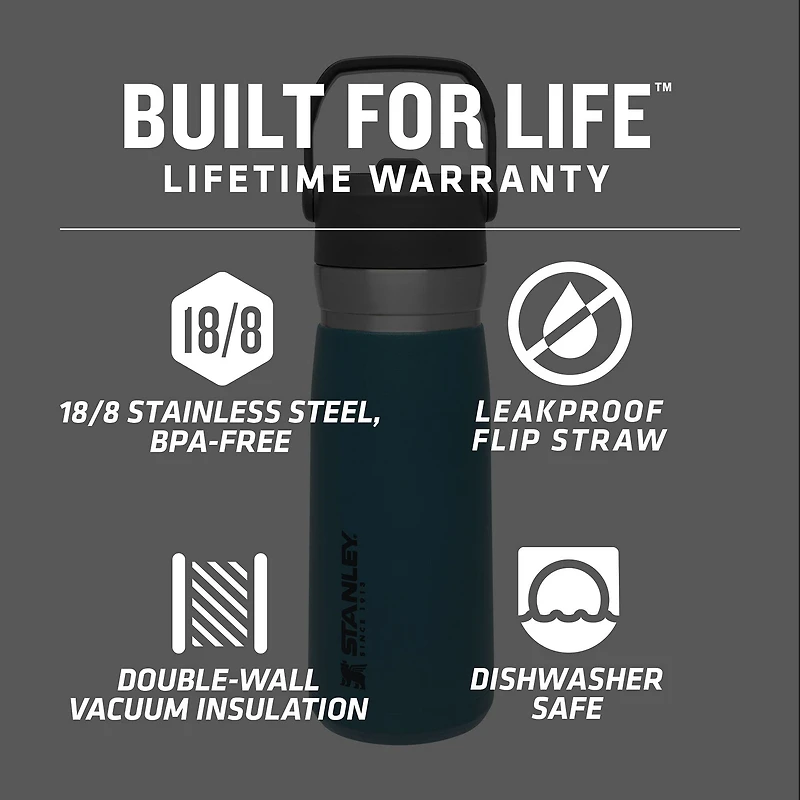 STAN 22OZ GO FLIP STRAW WTR BTL LAGOON PDQ WMD9
