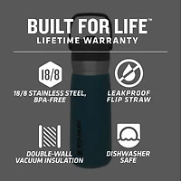 STAN 22OZ GO FLIP STRAW WTR BTL LAGOON PDQ WMD9