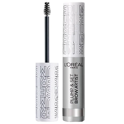 L'Oreal Paris Brow Artist Plump & Set, Volumizing Eyebrow Gel, Transparent, 3.52 fl. Oz., Volumizing Eyebrow Gel.