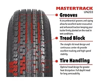 MASTERTRACK Pneu UN203 pour Remorque ST235/80R16 LRG