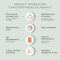 Meubles South Shore Dalya Table d’appoint lumineuse Blanc