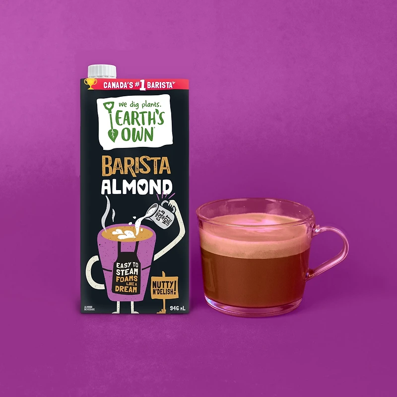 Earth's Own Almond Barista Plant Based Shelf Stable Beverage 946ml, Earth's Own Almond Barista Plant Based Shelf Stable Beverage 946ml