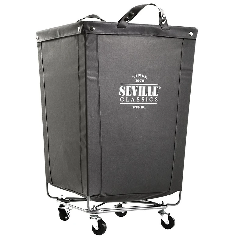 Panier à linge robuste Seville Classics avec roues, 18" x 18" x 27"