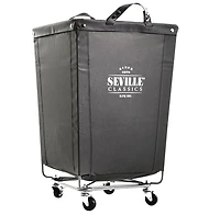 Panier à linge robuste Seville Classics avec roues, 18" x 18" x 27"