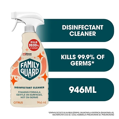 Family Guard nettoyant désinfectant, Tue 99,99 % des germes, Parfum d'agrumes