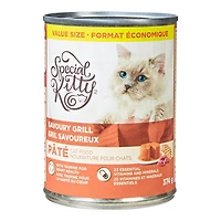 Pâtée pour chats Special Kitty – Grillade savoureuse, format économique, conserve de 374 g SK Grillade savoureuse – 374 g – Format économique – Chacun