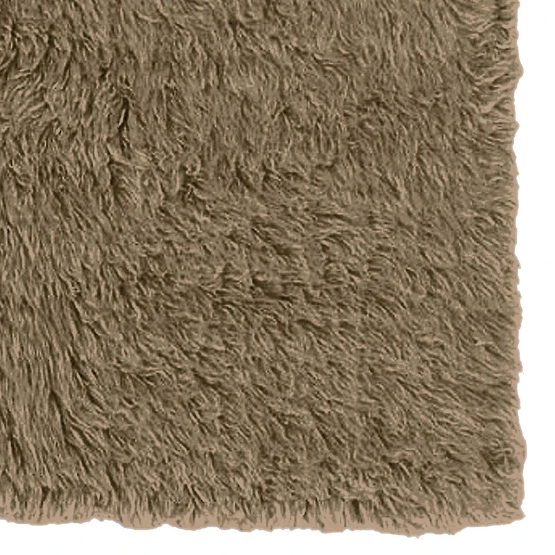Tapis Nouveau Flokati 1400 gr de 5' x 8', Champignon