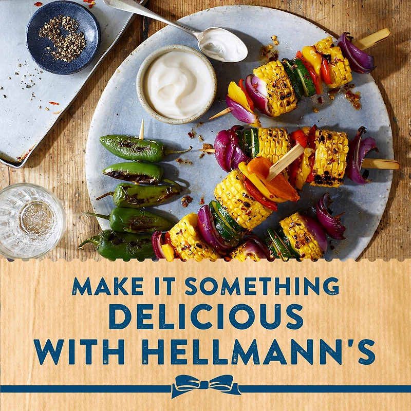 Hellmann’s Real Mayonnaise, Gluten‑Free and Kosher, Made with Canadian Free‑Run Eggs and Canola Oil, 445 ml Jar