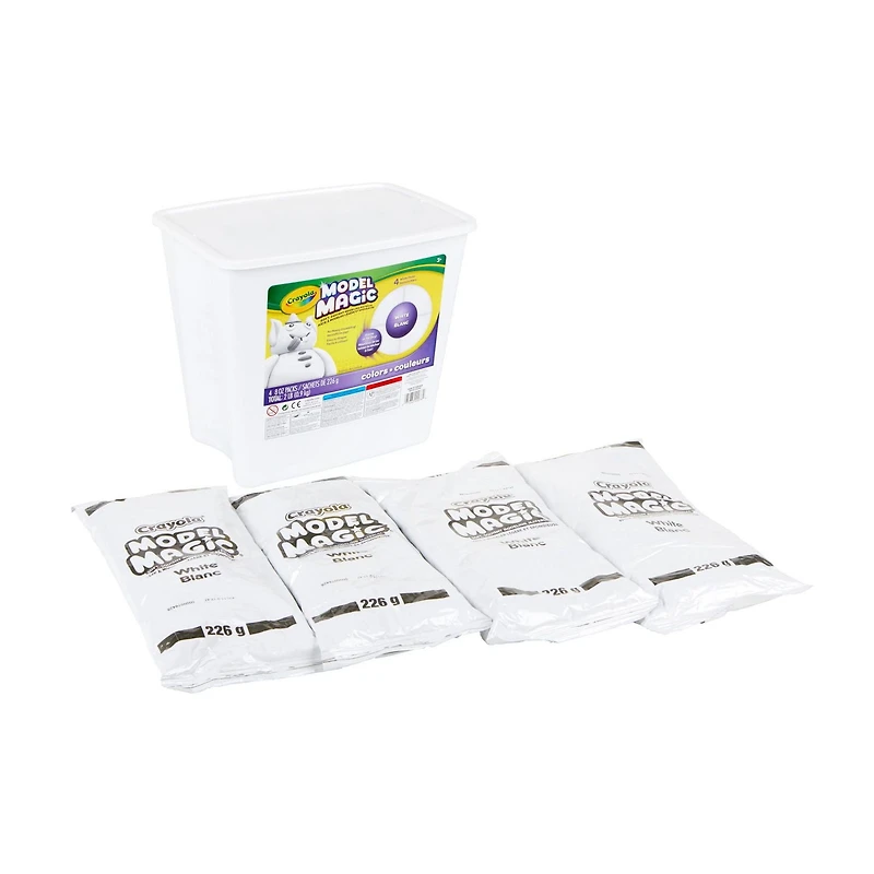 Crayola Model Magic 2lb Resealable Storage Container, White