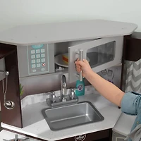 KidKraft Ultimate Corner Play Kitchen with Lights & Sounds - Espresso