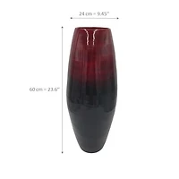 Lerman Decor spun bamboo vase, Bamboo vase
