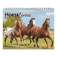 BrownTrout Amoureux des chevaux 2024 Chevalet Double Vue pour Bureau 19x18.7 CM, 9781975471132