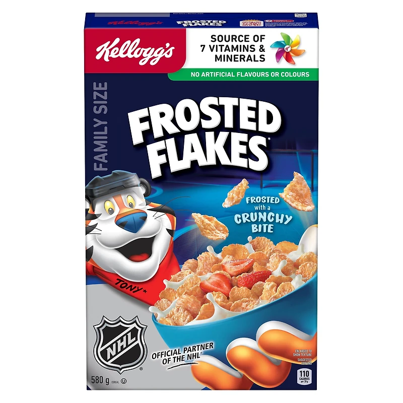 Kellogg's Frosted Flakes Cereal, Family Size, 580 g