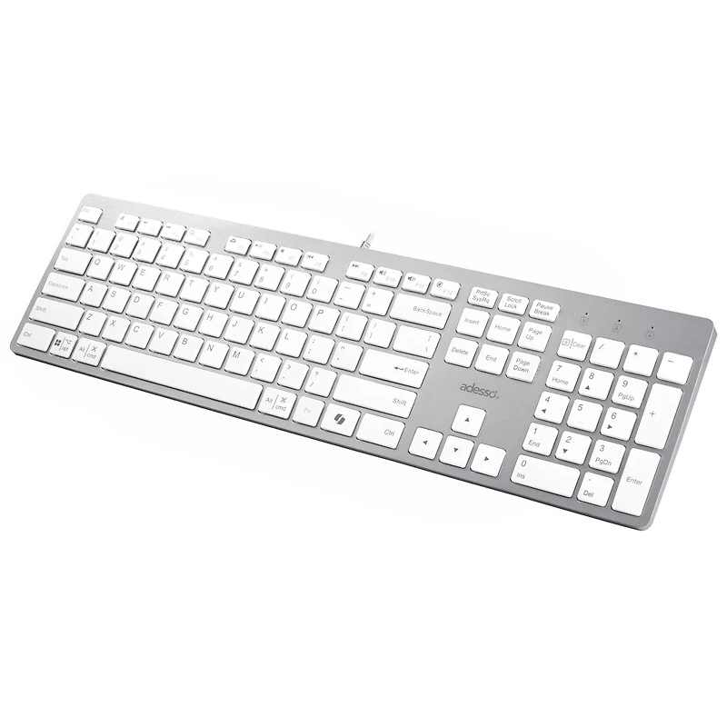Clavier de bureau à commutateur ciseaux multi-OS (blanc)