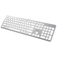 Clavier de bureau à commutateur ciseaux multi-OS (blanc)