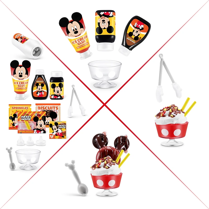 Mini Brands Create Disney Snacks Série 1 Capsule de ZURU, Mini objets de collection sous licence, emballage mystère aveugle, bricolage, artisanat, jeu de résine, nouveauté, collectionneurs, 8+