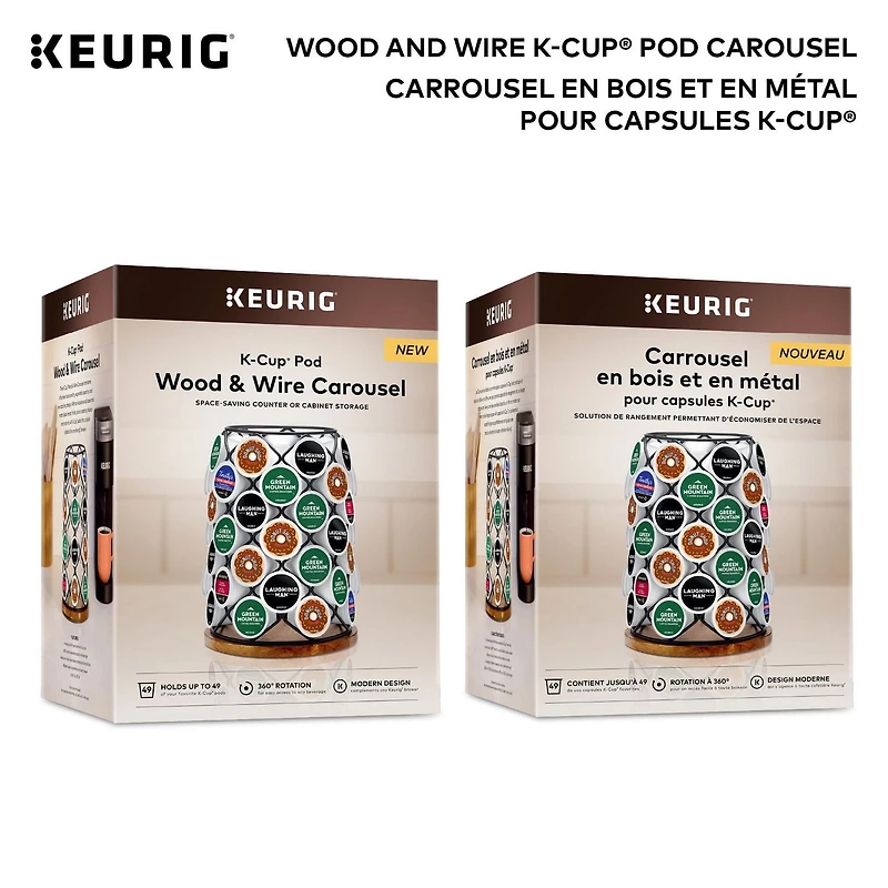 Keurig® Wood and Wire Carousel