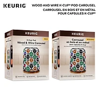 Keurig® Wood and Wire Carousel