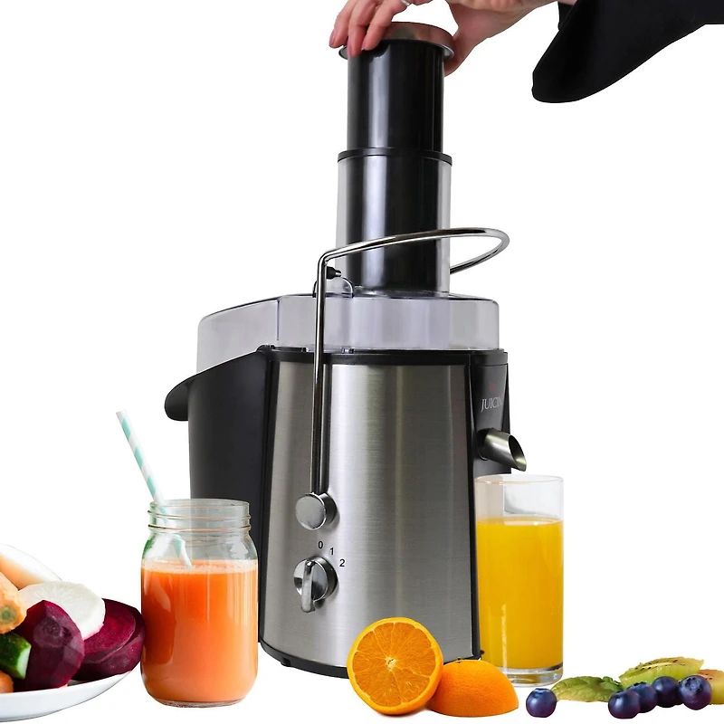 Total Chef Extracteur de Jus 700W Juicin' Power, Lame en Acier Chirurgical pour un Pressage Rapide et Efficace