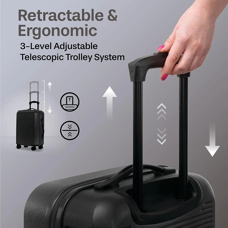 3-Piece Hardside Luggage Set: 28 Inch