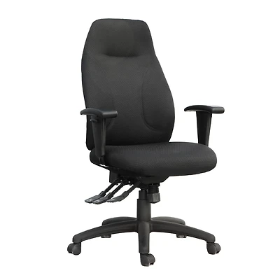 TygerClaw Chaise de bureau en tissu à haut dossier