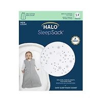 Gigoteuse HALO® SleepSack® - 100% Coton - Midnight Moons- Grey PT Gigoteuse