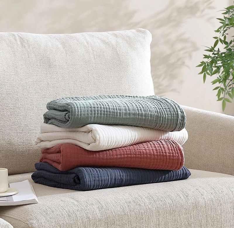 Home Trends Jeté vert iceberg tissé doux