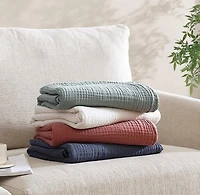 Home Trends Jeté vert iceberg tissé doux