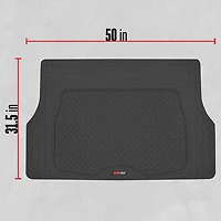 Motor Trend MT-884-BK Tapis de chargement robuste en caoutchouc de qualité supérieure, noir