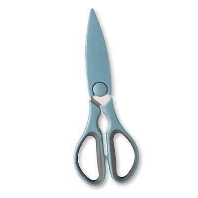Thyme & Table Stainless Steel Kitchen Shears with Sheath, Blue, Shears