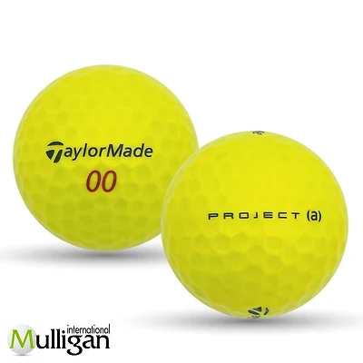 Mulligan - 96 Taylormade Project (a) 5A Recycled Used Golf Balls, Yellow